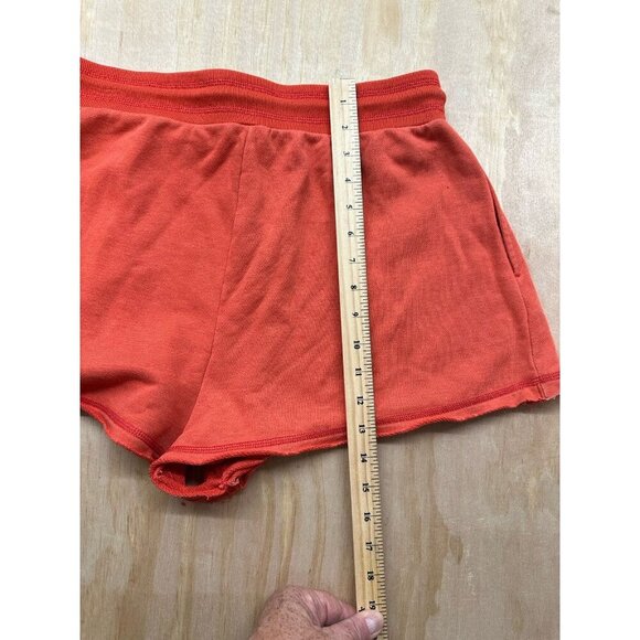 Free People Movement Orange Flame Jersey Womens Shorts L Knit Draw String Sweat - Picture 6 of 8